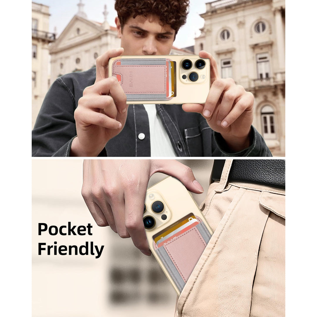 MagSafe Slim Wallet: Magnetic Leather Card Holder - DOKUTRONIX