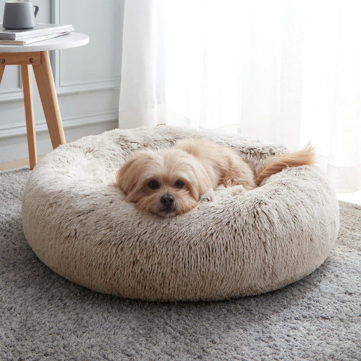 WESTERN HOME Calming Donut Pet Bed – Fluffy & Cozy - DOKUTRONIX