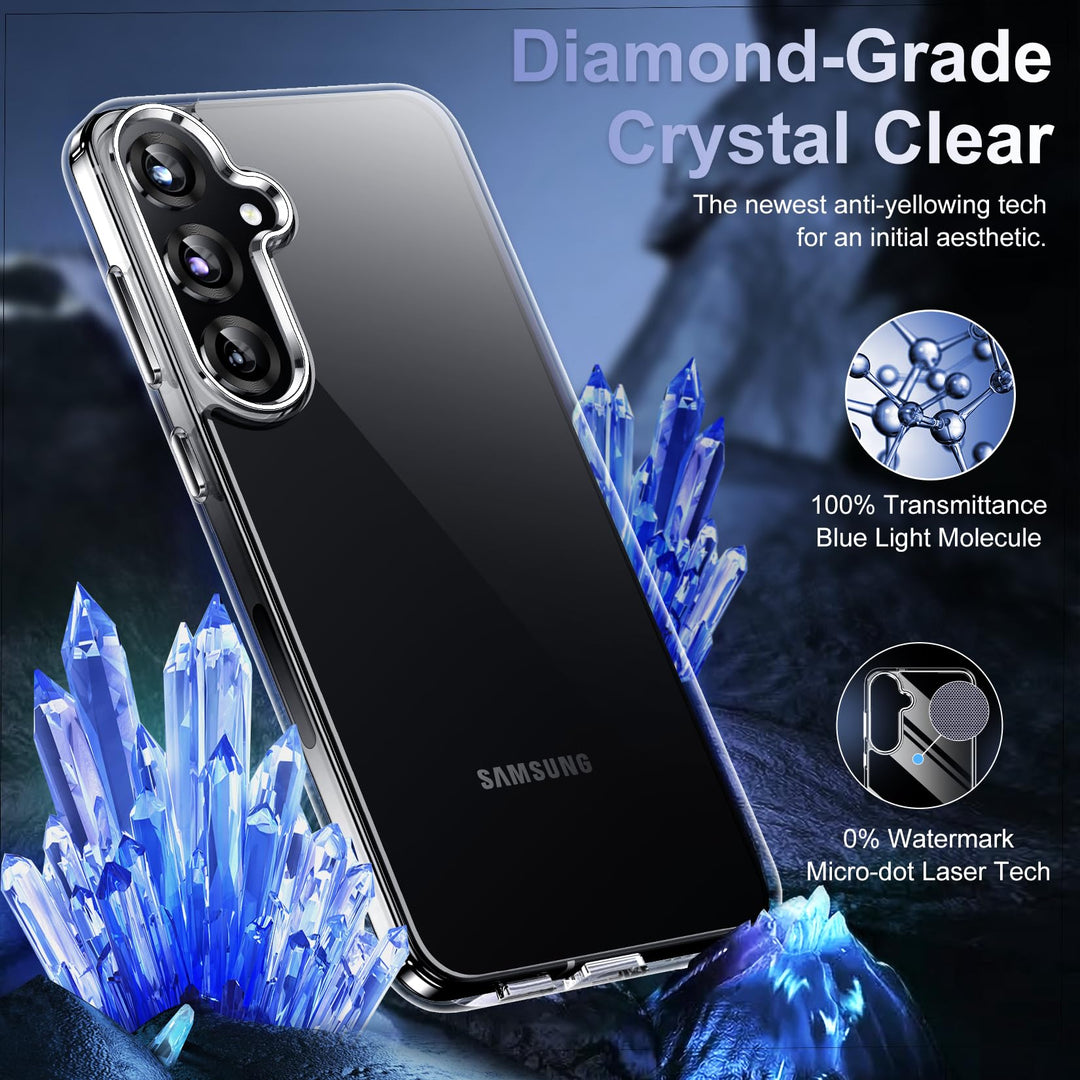 Red2Fire Designed for Samsung Galaxy A16 5G Case, [Military Grade Drop Protection] Non-Slip Heavy Duty Full Body Shockproof Protection Phone Case Galaxy A16 5G Case,Black - DOKUTRONIX