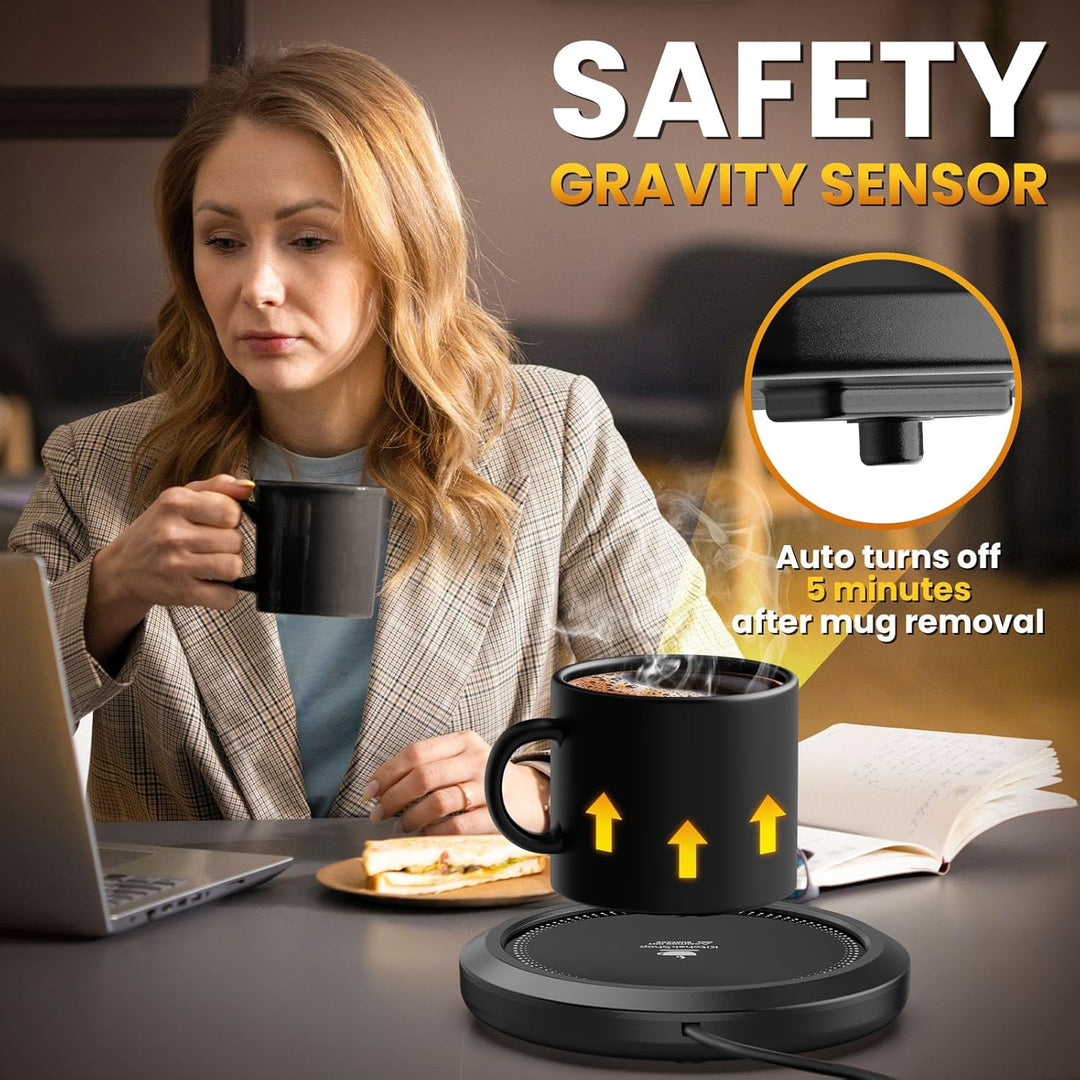 QuickHeat Mug Warmer - Adjustable Temp & Timer