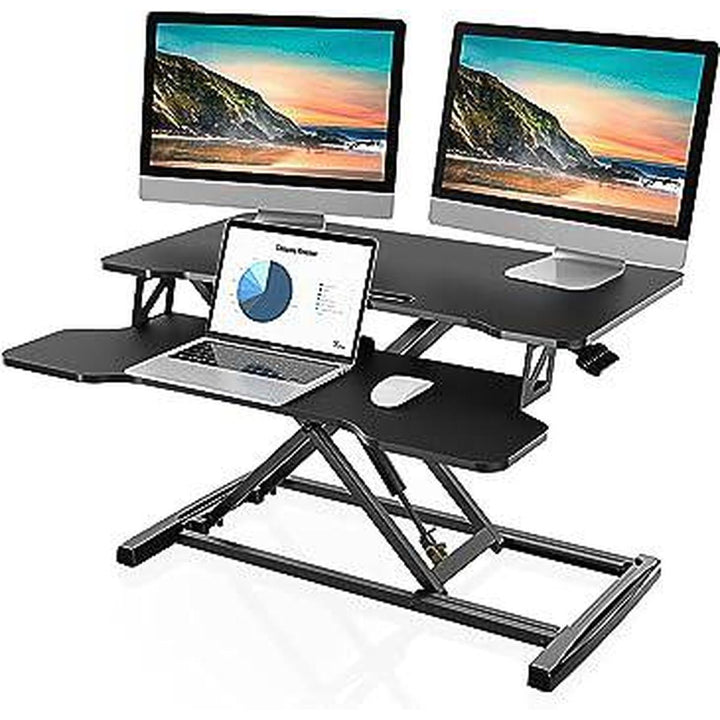 FlexiDesk 32 - Adjustable Standing Desk Converter - DOKUTRONIX