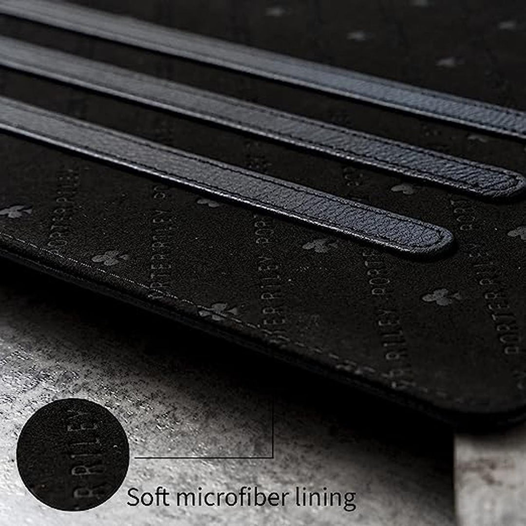 Porter Riley Black Leather iPad Case 9.7 - DOKUTRONIX