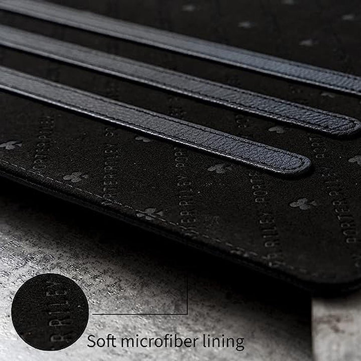 Porter Riley Black Leather iPad Case 9.7 - DOKUTRONIX