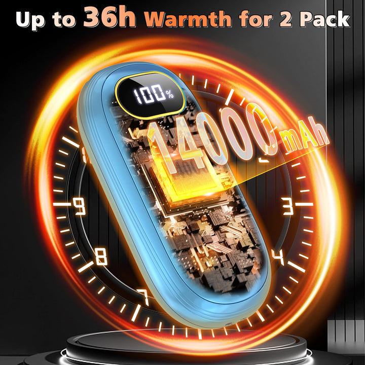 2Pack Electric Hand Warmers: 131℉ Heat