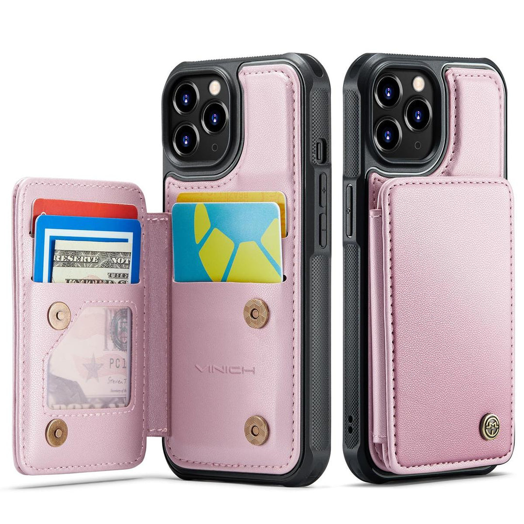 Vinich WalletPro for iPhone 12/12 Pro-Purple - DOKUTRONIX