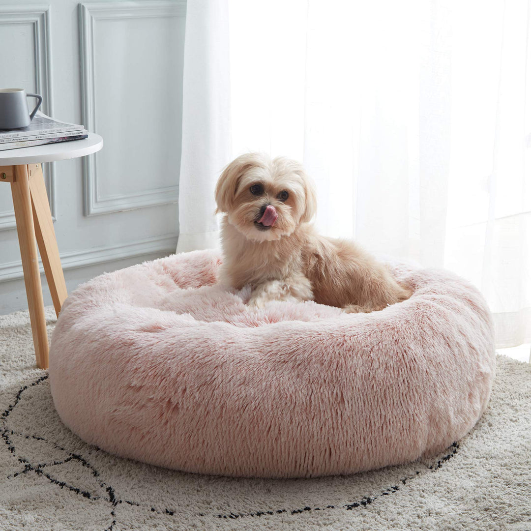 WESTERN HOME Calming Donut Pet Bed – Fluffy & Cozy - DOKUTRONIX