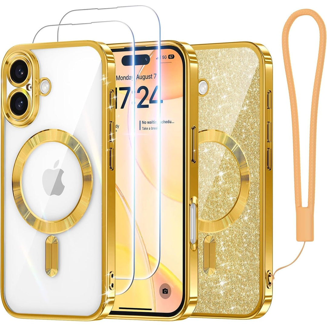 Cosmic Orange Glitter MagSafe Case for iPhone 17 Pro Max