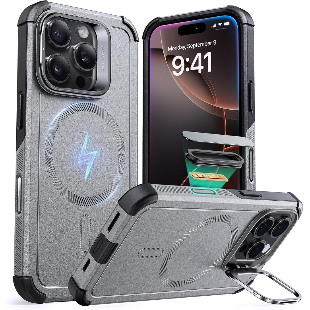 ESR Cyber Series MagSafe Stand Case, 23ft Drop, Green