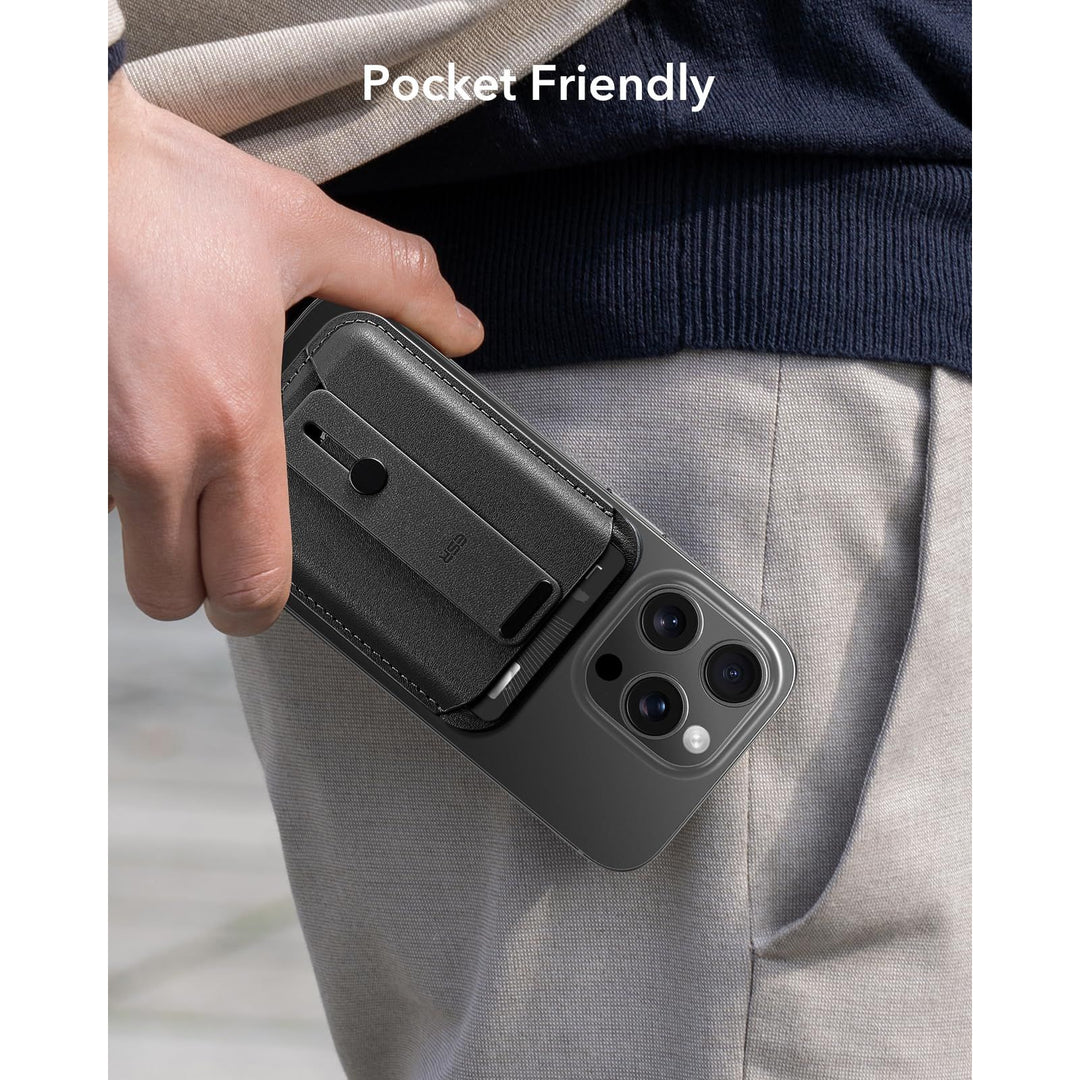 ESR MagSafe Slim Wallet - 5-Card RFID Black - DOKUTRONIX