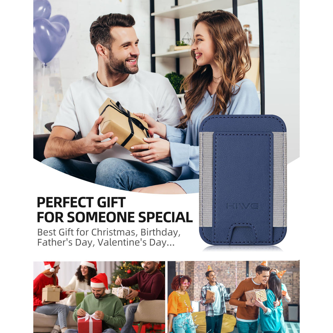 MagSafe Slim Wallet: Magnetic Leather Card Holder - DOKUTRONIX