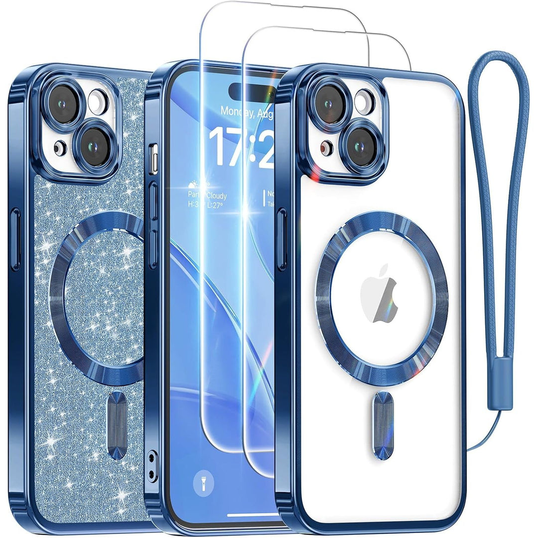 Cosmic Orange Glitter MagSafe Case for iPhone 17 Pro Max