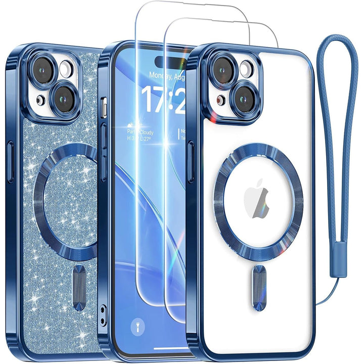 Cosmic Orange Glitter MagSafe Case for iPhone 17 Pro Max