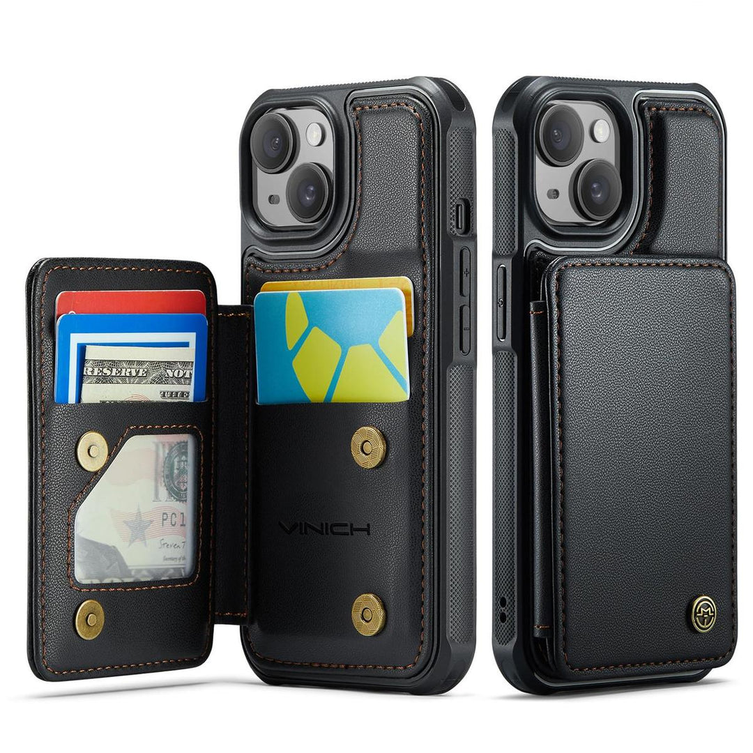 Vinich WalletPro for iPhone 12/12 Pro-Purple - DOKUTRONIX