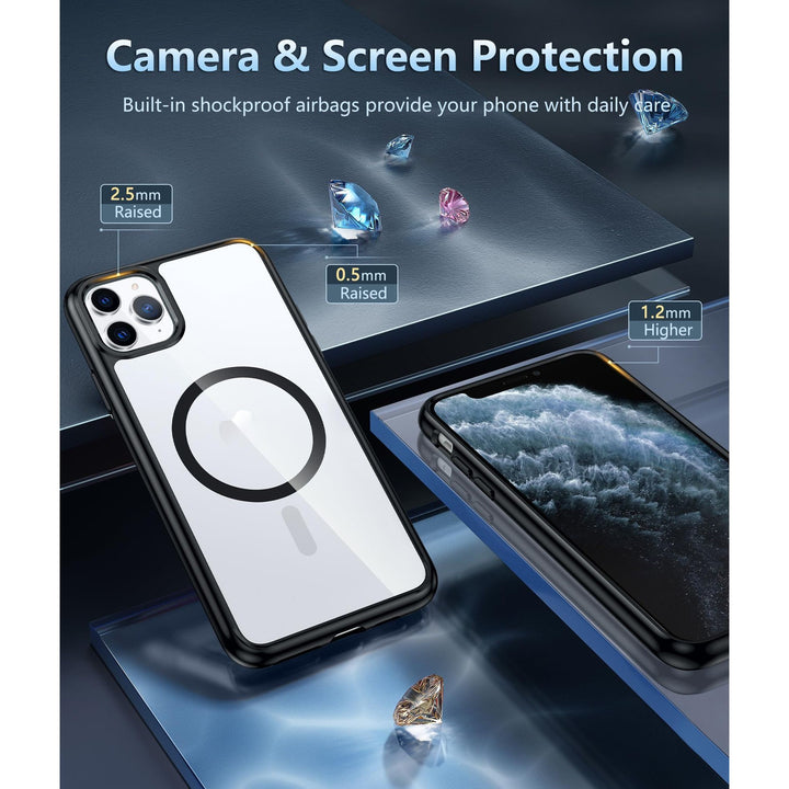 MaxGuard ClearShield: Magnetic Anti-Yellow iPhone Case