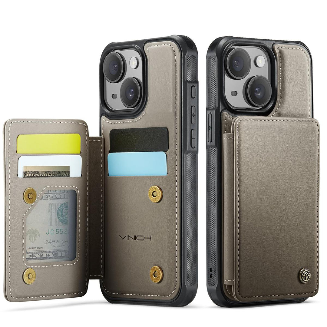 Vinich WalletPro for iPhone 12/12 Pro-Purple - DOKUTRONIX