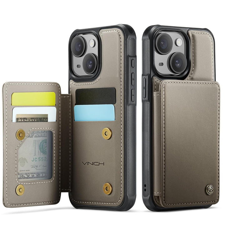 Vinich WalletPro for iPhone 12/12 Pro-Purple - DOKUTRONIX