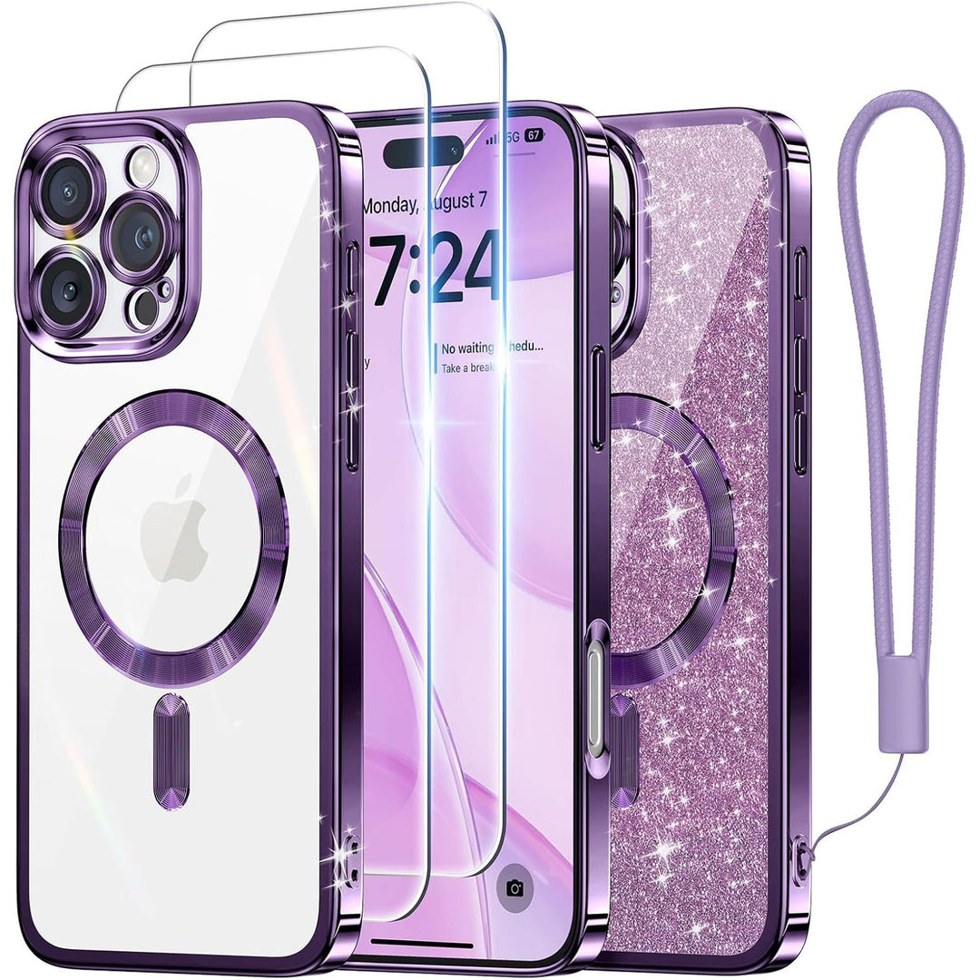 Cosmic Orange Glitter MagSafe Case for iPhone 17 Pro Max