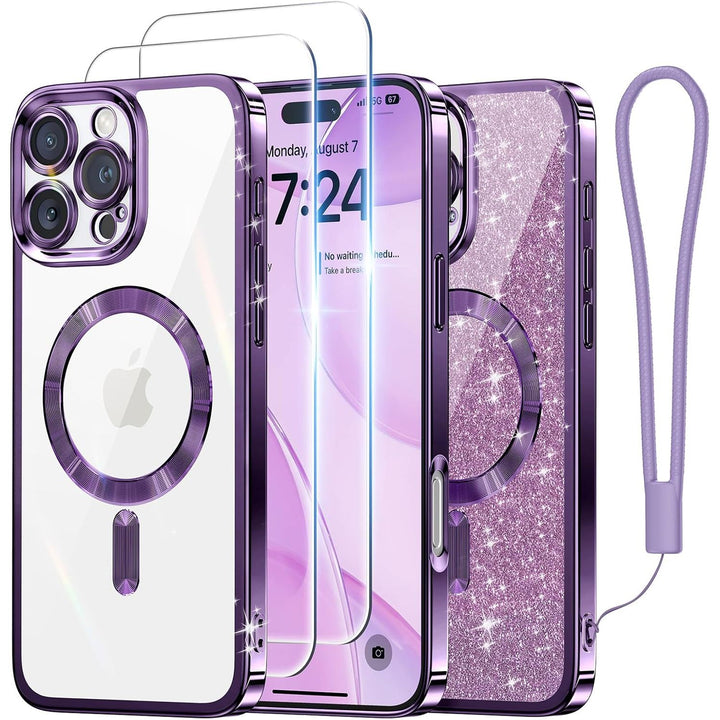 Cosmic Orange Glitter MagSafe Case for iPhone 17 Pro Max