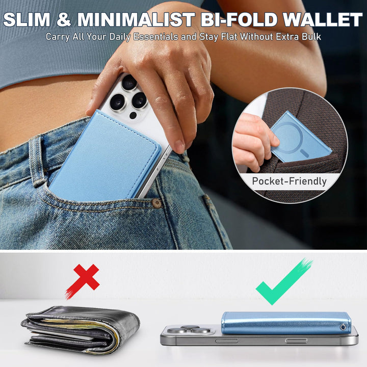Magsafe PU Wallet - RFID, 6 Slots, Clear ID - DOKUTRONIX
