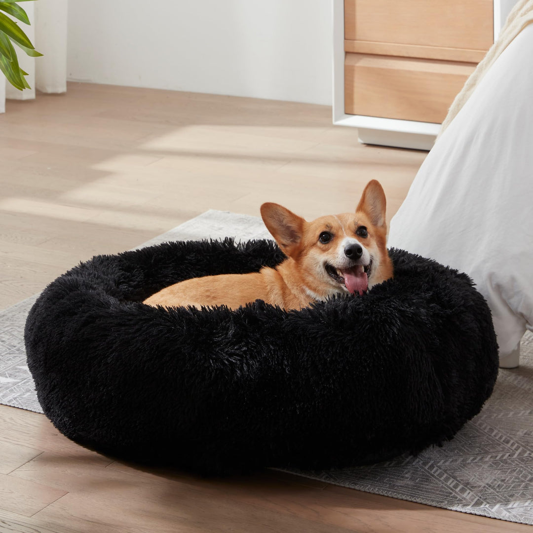 WESTERN HOME Calming Donut Pet Bed – Fluffy & Cozy - DOKUTRONIX