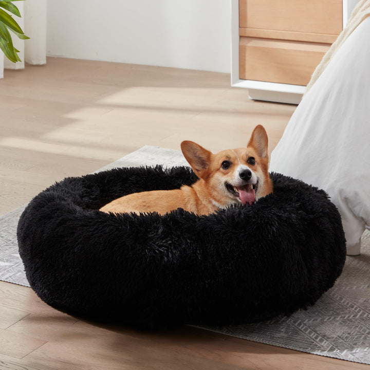 WESTERN HOME Calming Donut Pet Bed – Fluffy & Cozy - DOKUTRONIX