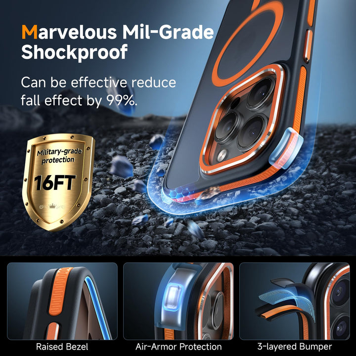 MagneFlex 3-in-1 iPhone 17 Pro Max Case - Red