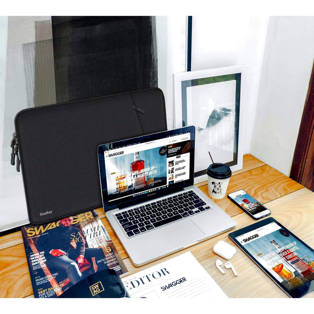 Gray Shockproof 13.3 Laptop Sleeve & Accessory Bag