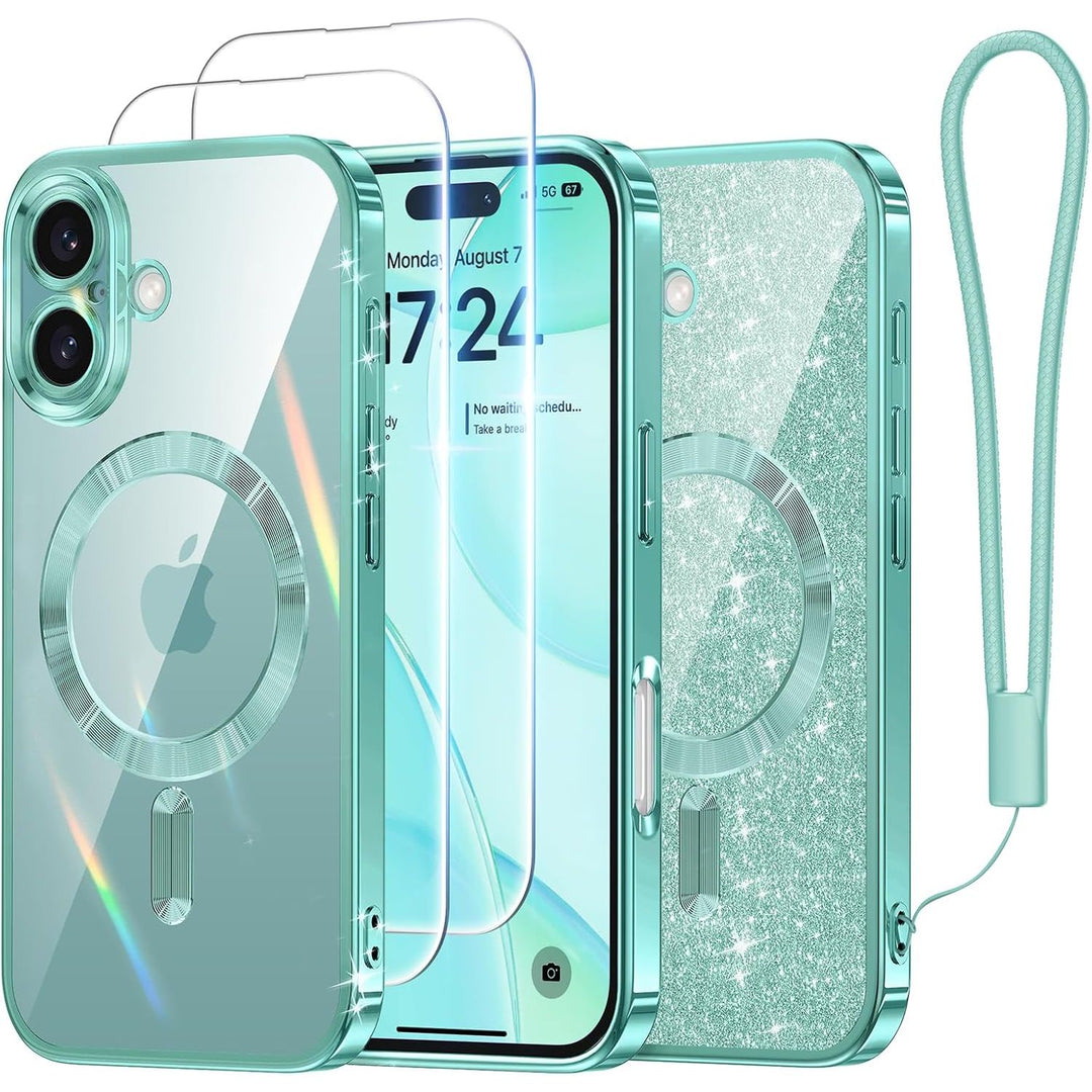 Cosmic Orange Glitter MagSafe Case for iPhone 17 Pro Max