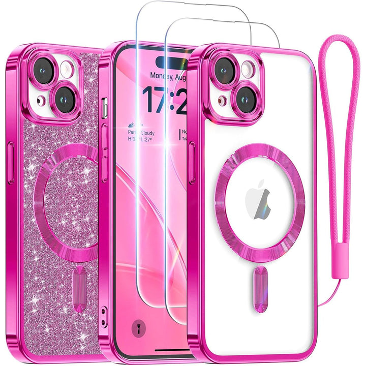 Cosmic Orange Glitter MagSafe Case for iPhone 17 Pro Max