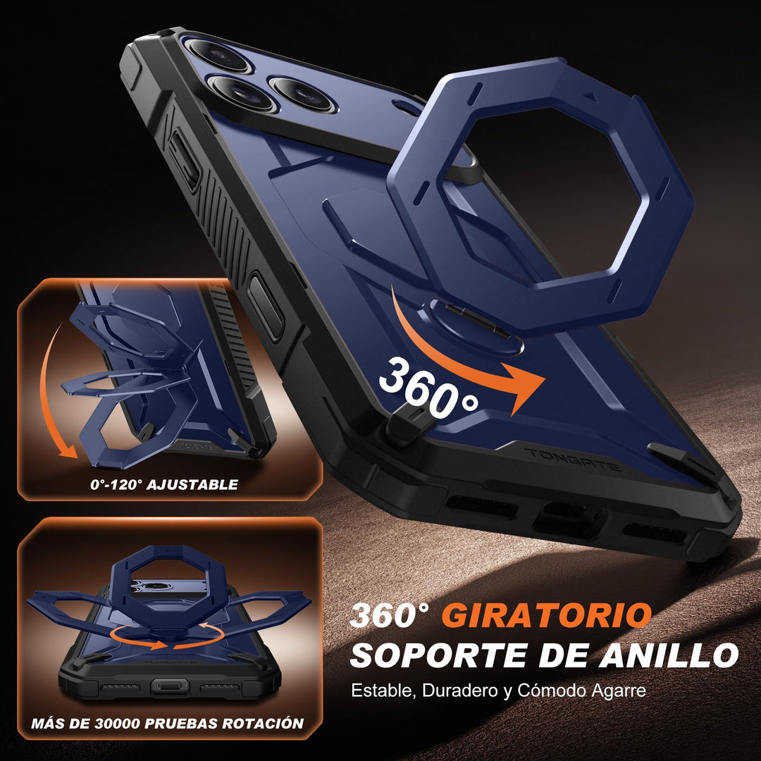 TONGATE 360° MagSafe Armor Case w/ Privacy & Camera Guard