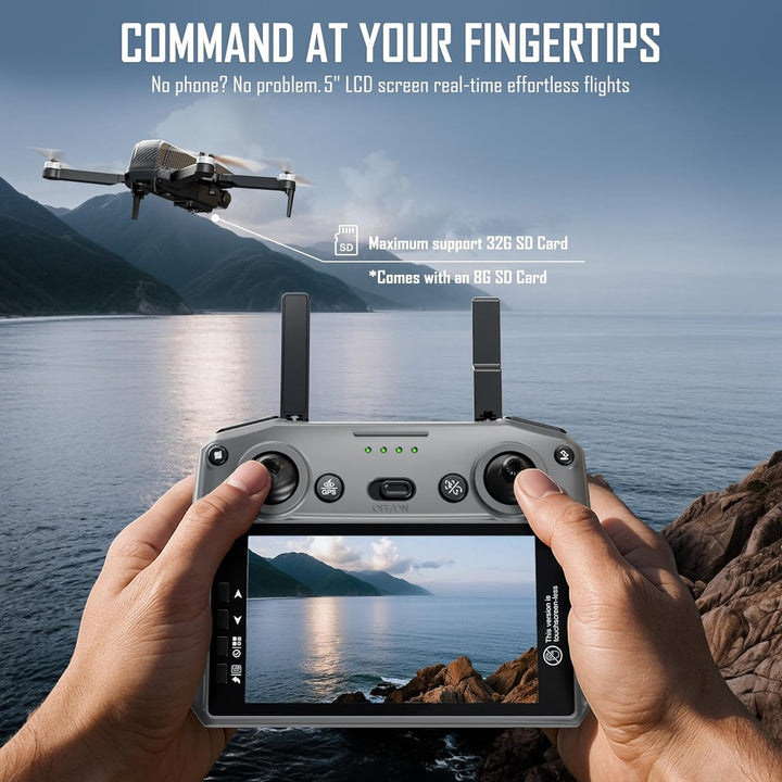 SkyVision 4K GPS FPV Drone - Smart & Foldable