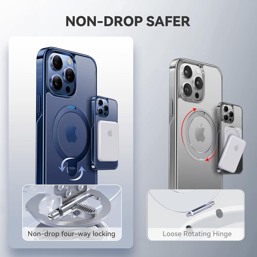 CASEKOO 360° MagSafe Clear Stand Case for iPhone 17 Pro Max