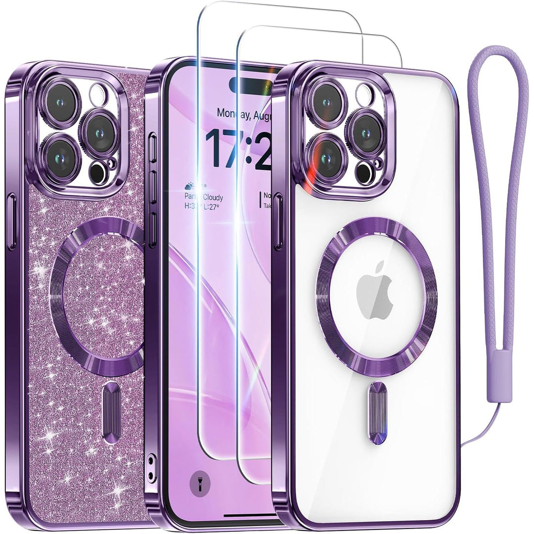 Cosmic Orange Glitter MagSafe Case for iPhone 17 Pro Max