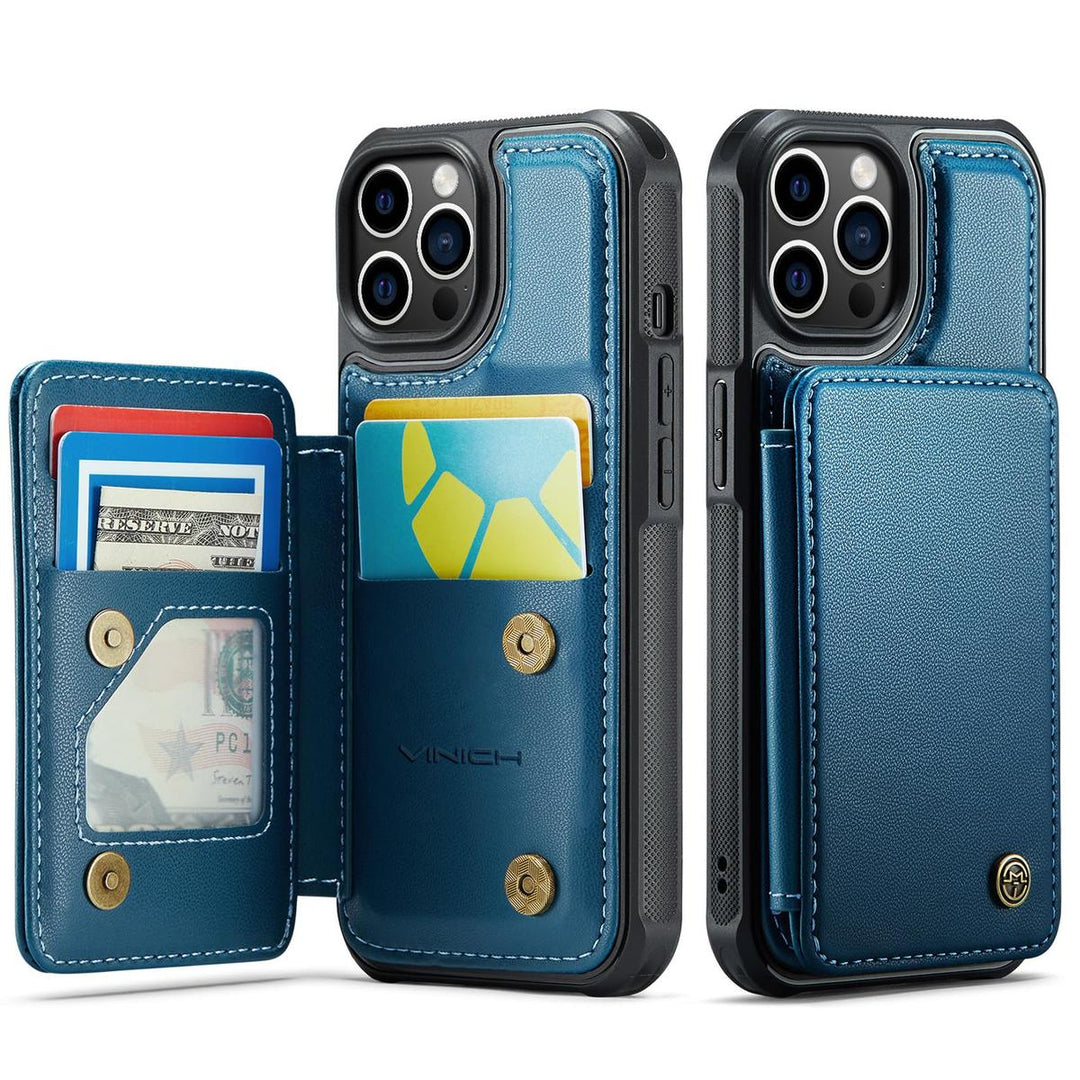 Vinich WalletPro for iPhone 12/12 Pro-Purple - DOKUTRONIX