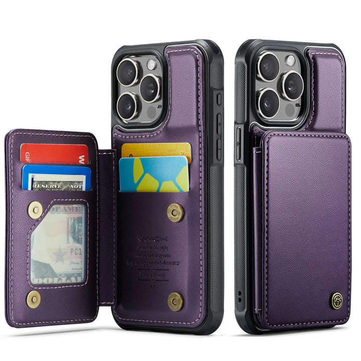 Vinich WalletPro for iPhone 12/12 Pro-Purple - DOKUTRONIX