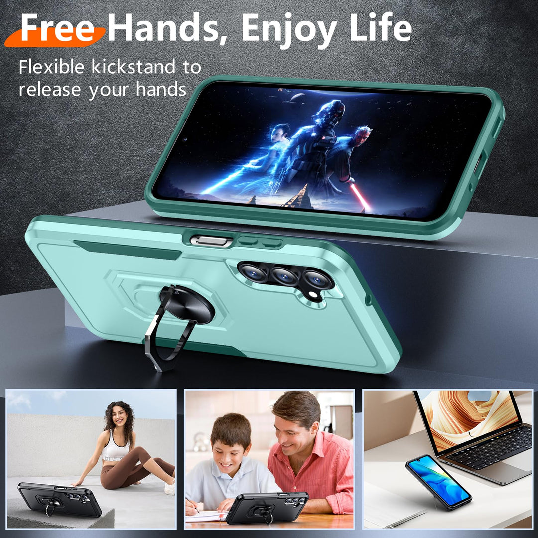 Red2Fire Designed for Samsung Galaxy A16 5G Case, [Military Grade Drop Protection] Non-Slip Heavy Duty Full Body Shockproof Protection Phone Case Galaxy A16 5G Case,Black - DOKUTRONIX