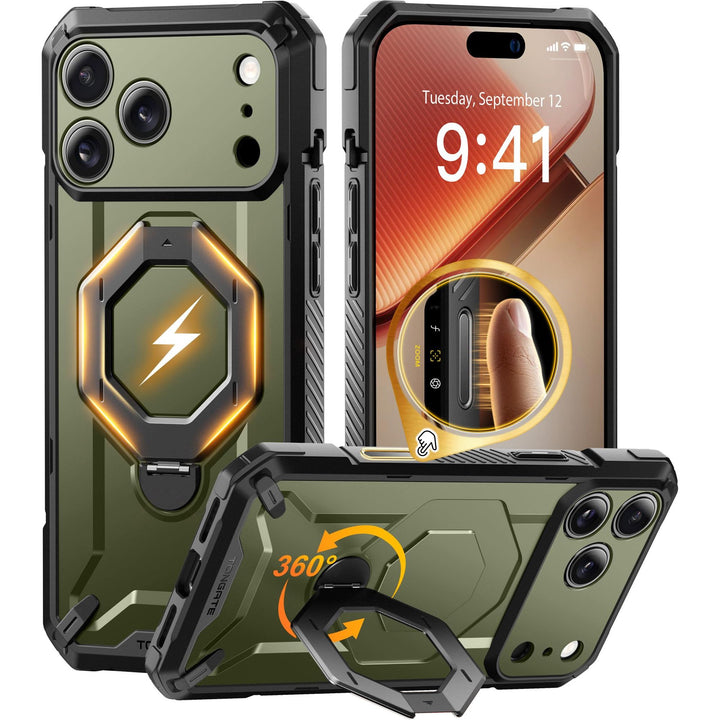 TONGATE 360° MagSafe Armor Case w/ Privacy & Camera Guard