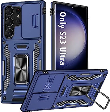 ANNGELAS Samsung Galaxy S23 Ultra Case - Blue