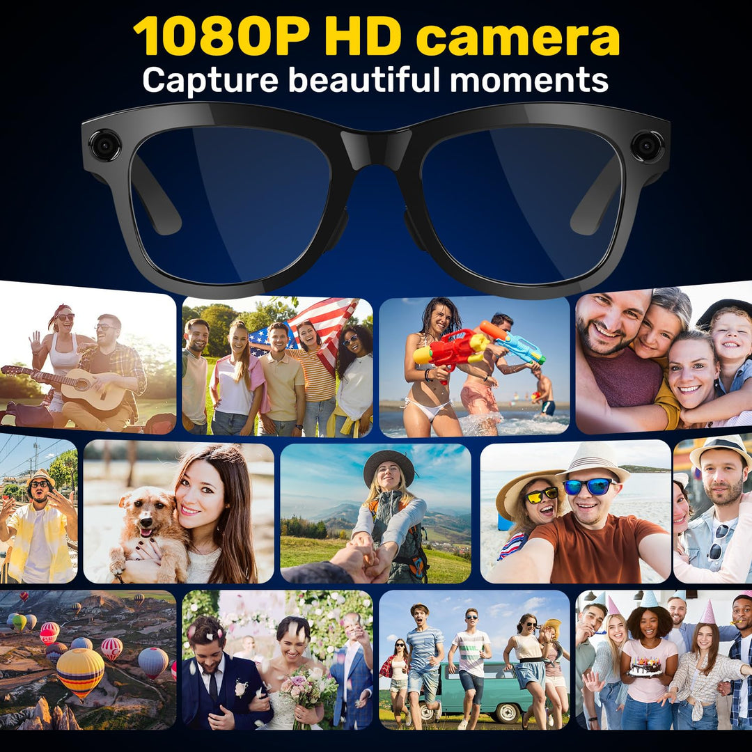 VisionPro AI Glasses: Smart, HD, Translate, Record!