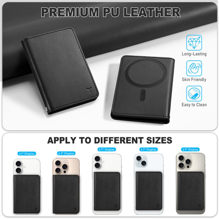 Magsafe PU Wallet - RFID, 6 Slots, Clear ID - DOKUTRONIX