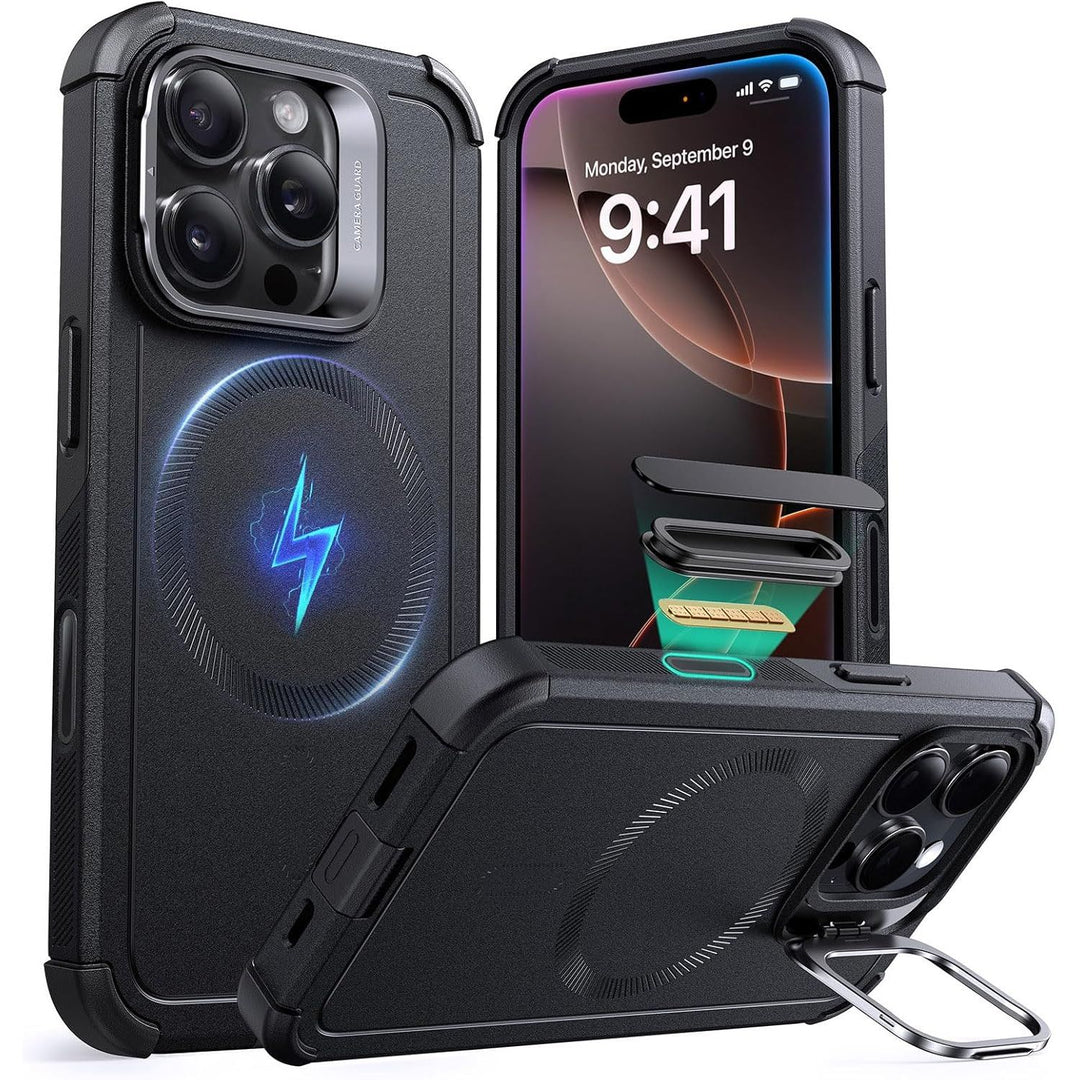 ESR Cyber Series MagSafe Stand Case, 23ft Drop, Green