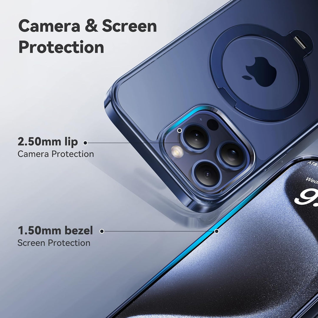 CASEKOO 360° MagSafe Clear Stand Case for iPhone 17 Pro Max