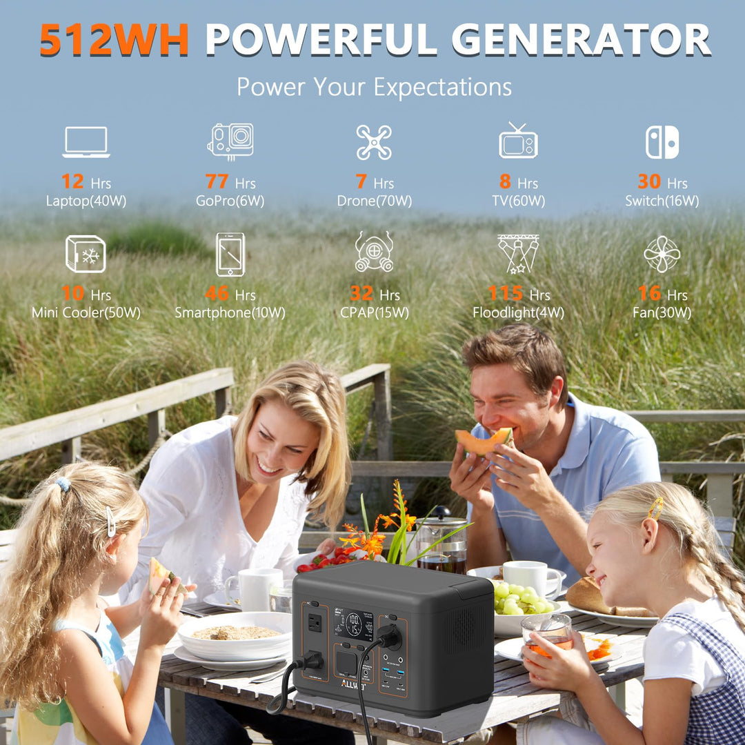 ALLWEI Solar Generator 280Wh