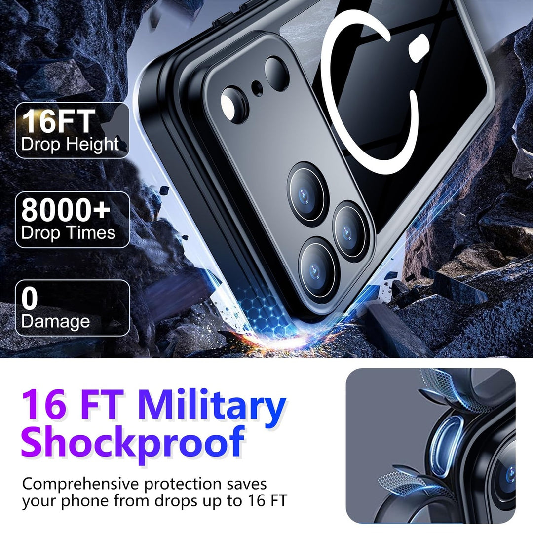 Temdan iPhone 17 Pro Max Case - Waterproof & Shockproof