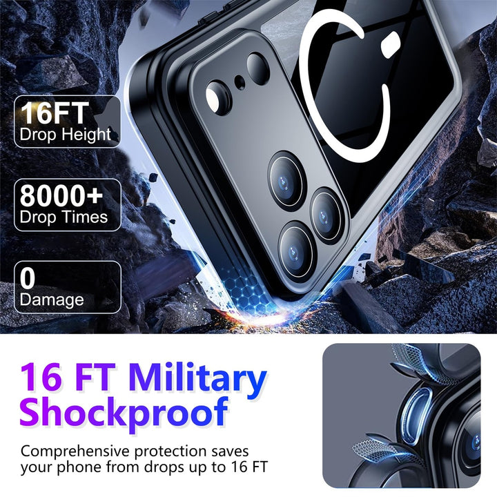 Temdan iPhone 17 Pro Max Case - Waterproof & Shockproof