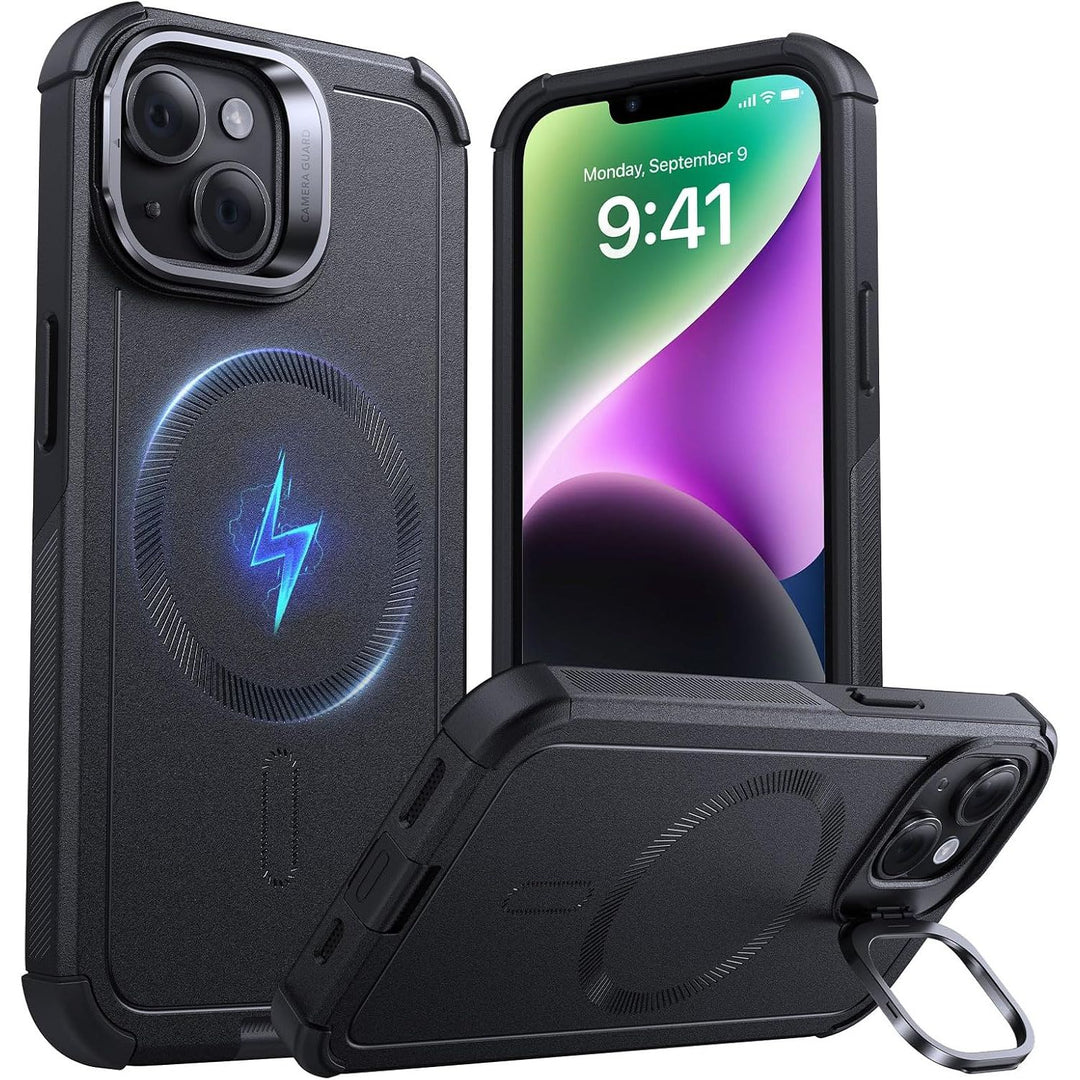 ESR Cyber Series MagSafe Stand Case, 23ft Drop, Green