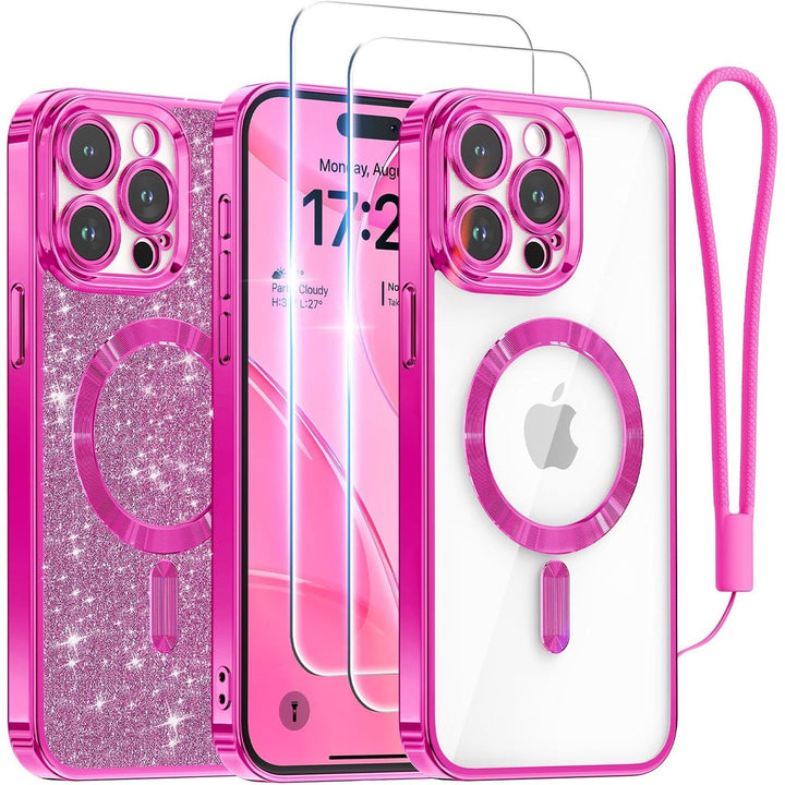 Cosmic Orange Glitter MagSafe Case for iPhone 17 Pro Max