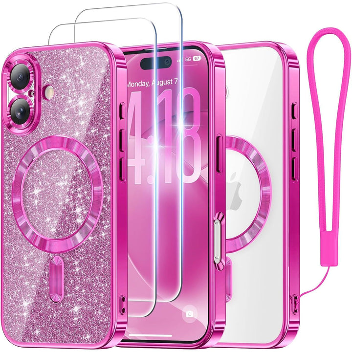 Cosmic Orange Glitter MagSafe Case for iPhone 17 Pro Max