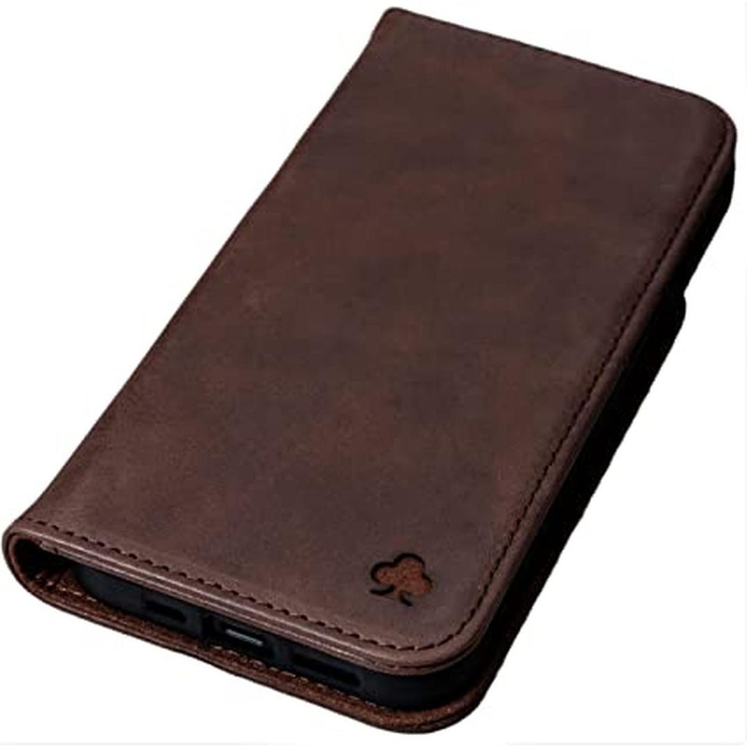 Porter Riley Chocolate Brown Leather Galaxy S10 Case - DOKUTRONIX