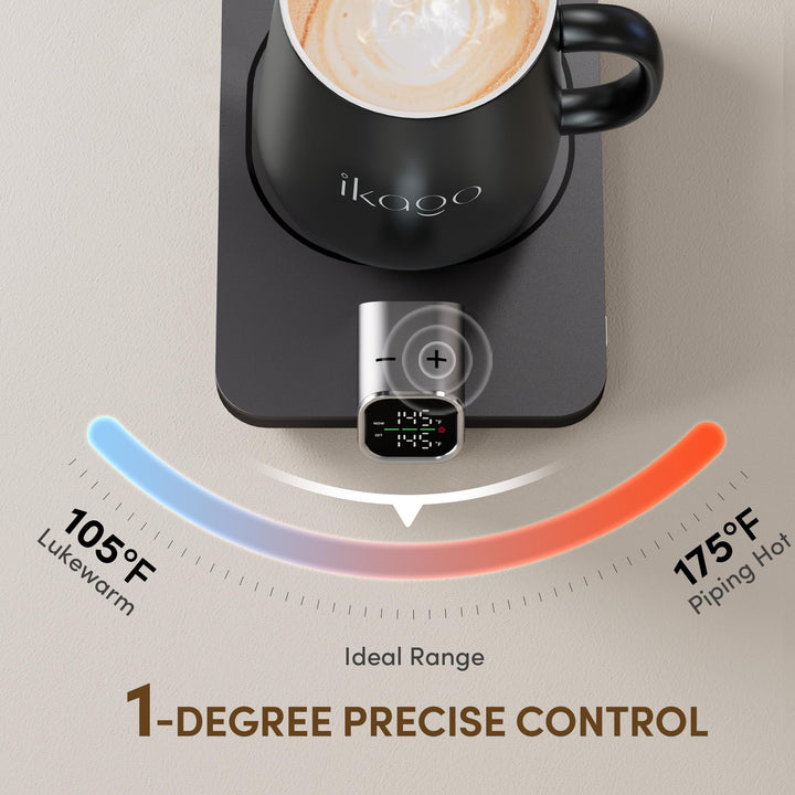 SmartTemp Coffee Mug Warmer Set - Black 15oz